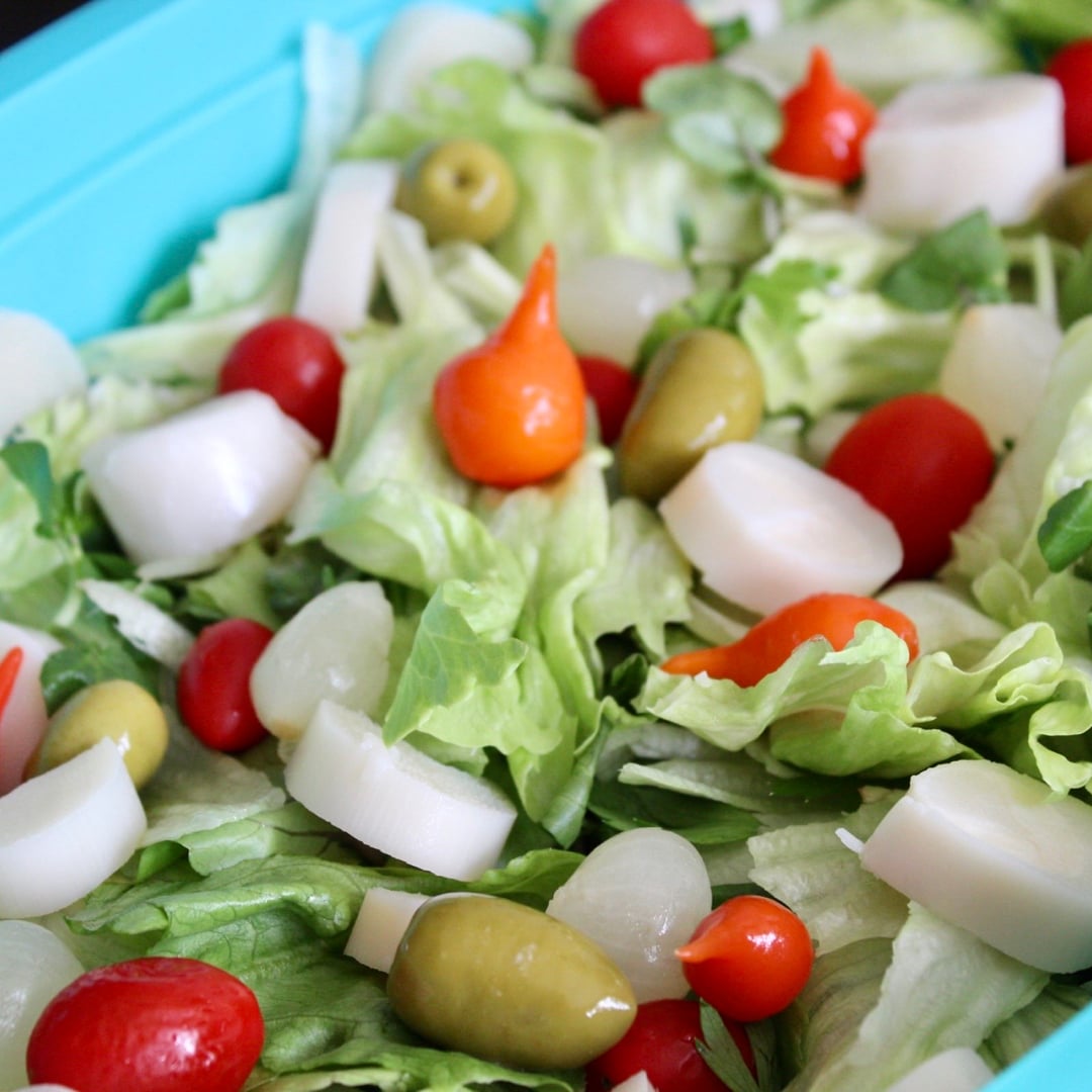 Foto da Salada mix com conservas  - receita de Salada mix com conservas  no DeliRec