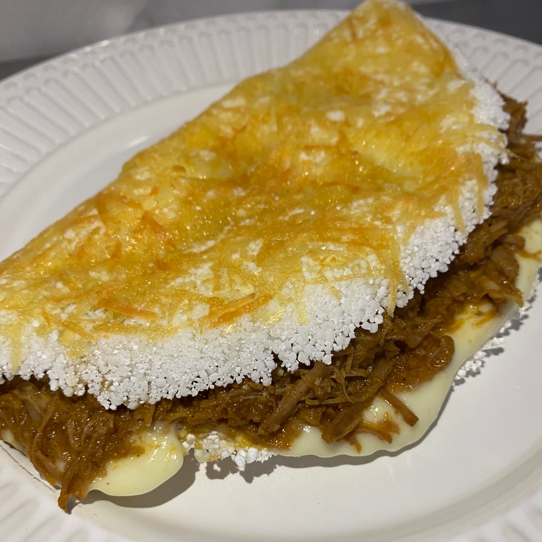 Photo of the Shredded beef lacy tapioca with catupiry – recipe of Shredded beef lacy tapioca with catupiry on DeliRec