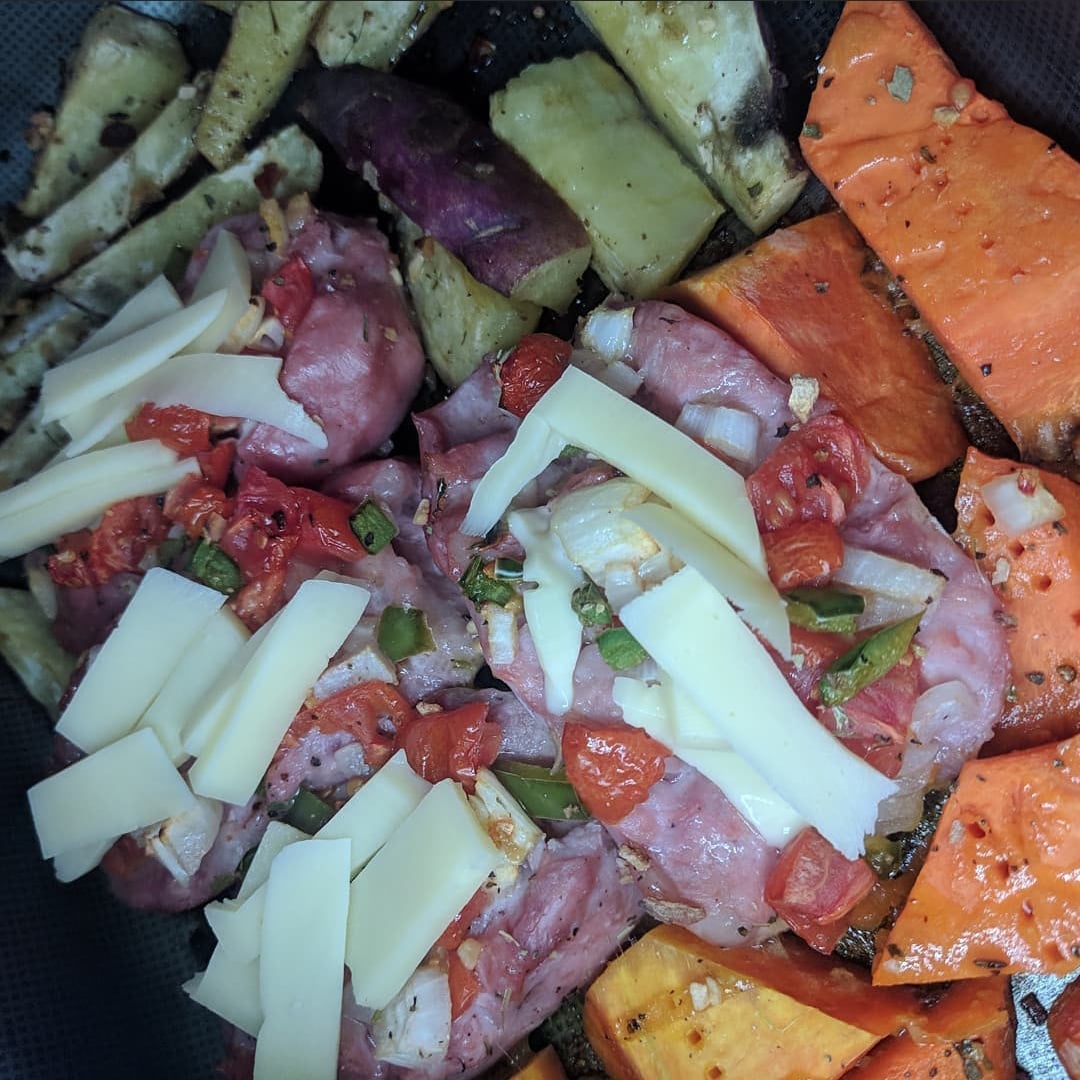 Photo of the Stuffed sausage and roasted vegetables – recipe of Stuffed sausage and roasted vegetables on DeliRec