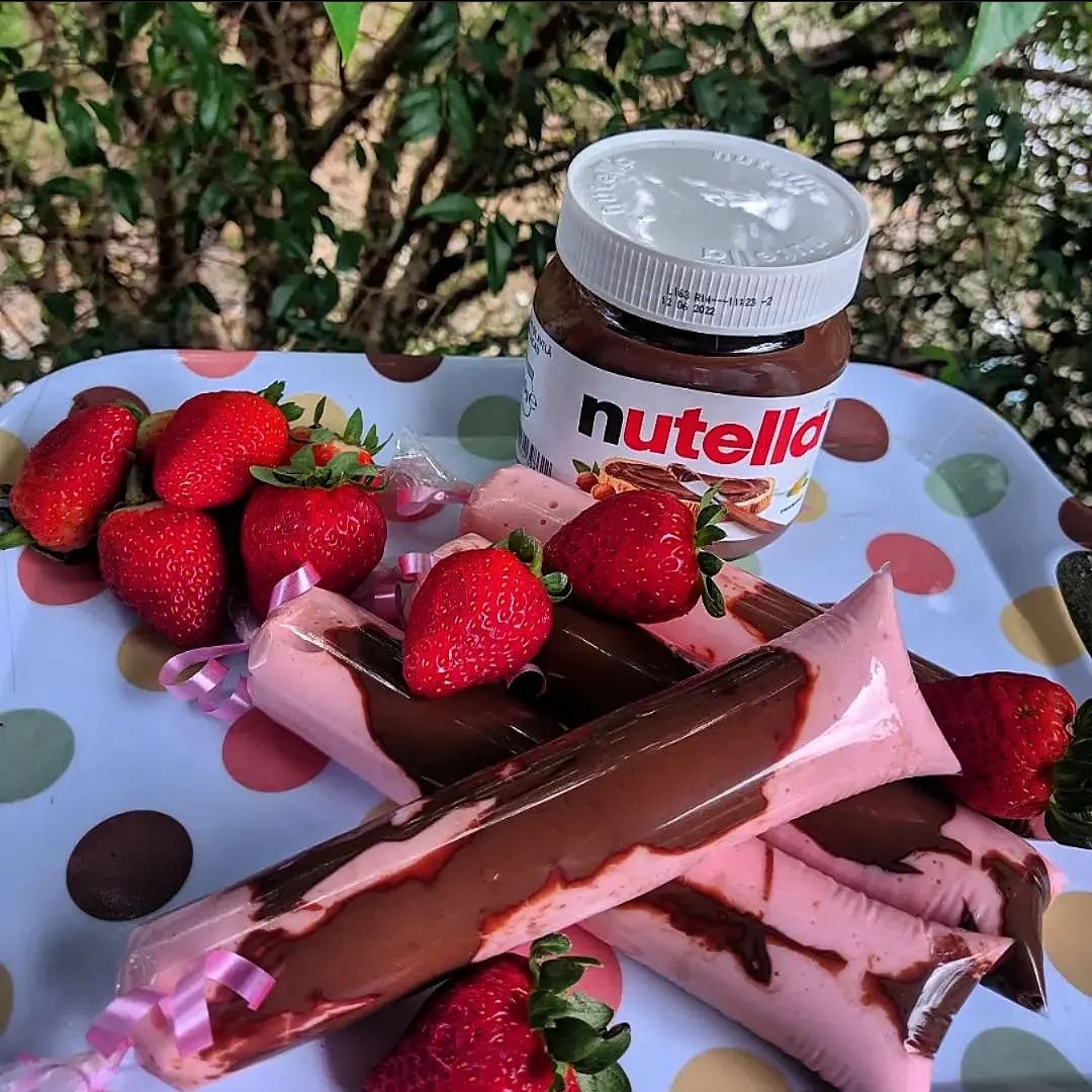 Photo of the Strawberry Mousse Bag with Nutella – recipe of Strawberry Mousse Bag with Nutella on DeliRec