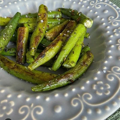 Recipe of Okra grilled in the oven on the DeliRec recipe website