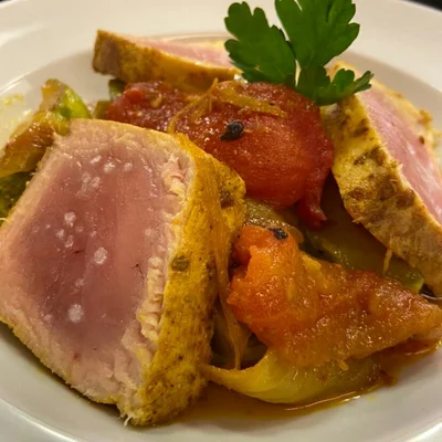 Recipe of Mediterranean tuna on the DeliRec recipe website