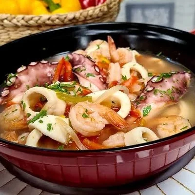Recipe of Seafood stew on the DeliRec recipe website