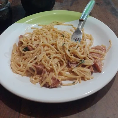 Recipe of noodles with pepperoni on the DeliRec recipe website
