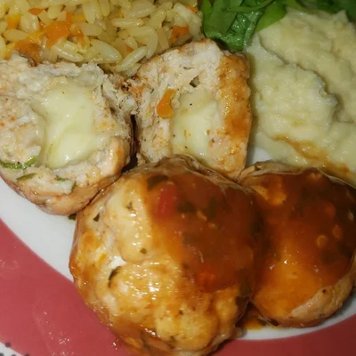 Recipe of Chicken Meatballs (Stuffed) on the DeliRec recipe website