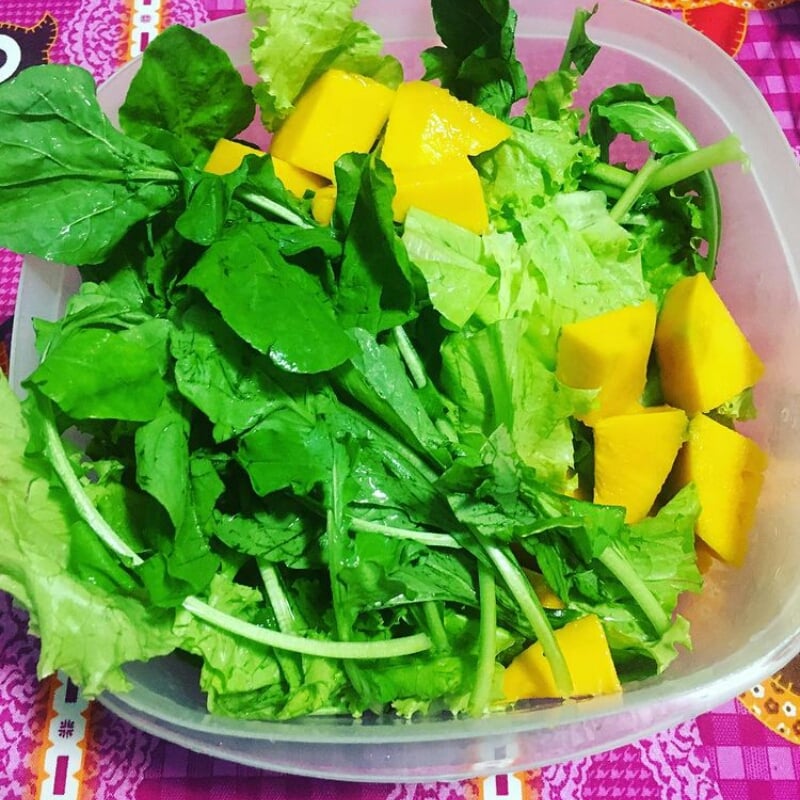 Foto da Salada de manga e rucula - receita de Salada de manga e rucula no DeliRec
