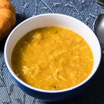 Recipe of Pumpkin soup with chicken on the DeliRec recipe website