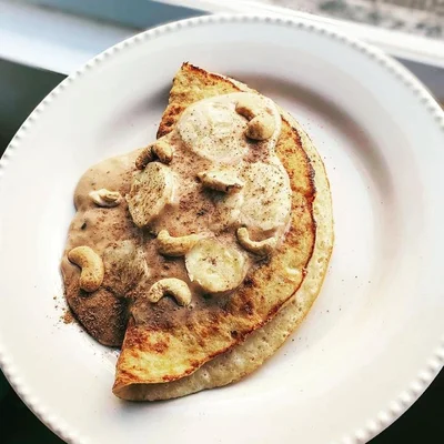 Recipe of Banana Pancake with Oatmeal and Milk Flour on the DeliRec recipe website
