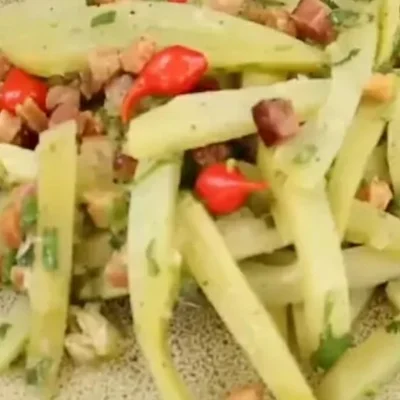 Recipe of chayote with bacon on the DeliRec recipe website