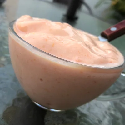 Recipe of papaya ice cream on the DeliRec recipe website