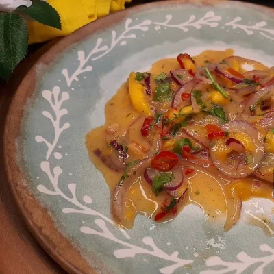 Recipe of mango ceviche on the DeliRec recipe website