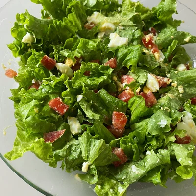 Recipe of super simple salad on the DeliRec recipe website