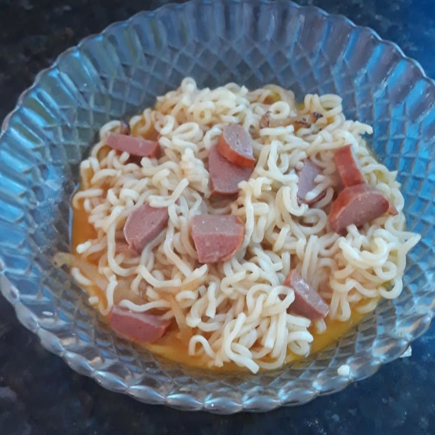 Photo of the noodles with sausage – recipe of noodles with sausage on DeliRec
