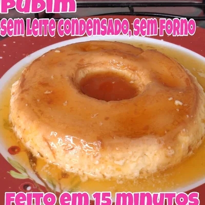 Recipe of Easy and economical pudding (without condensed milk, without oven and made in 15 minutes) on the DeliRec recipe website