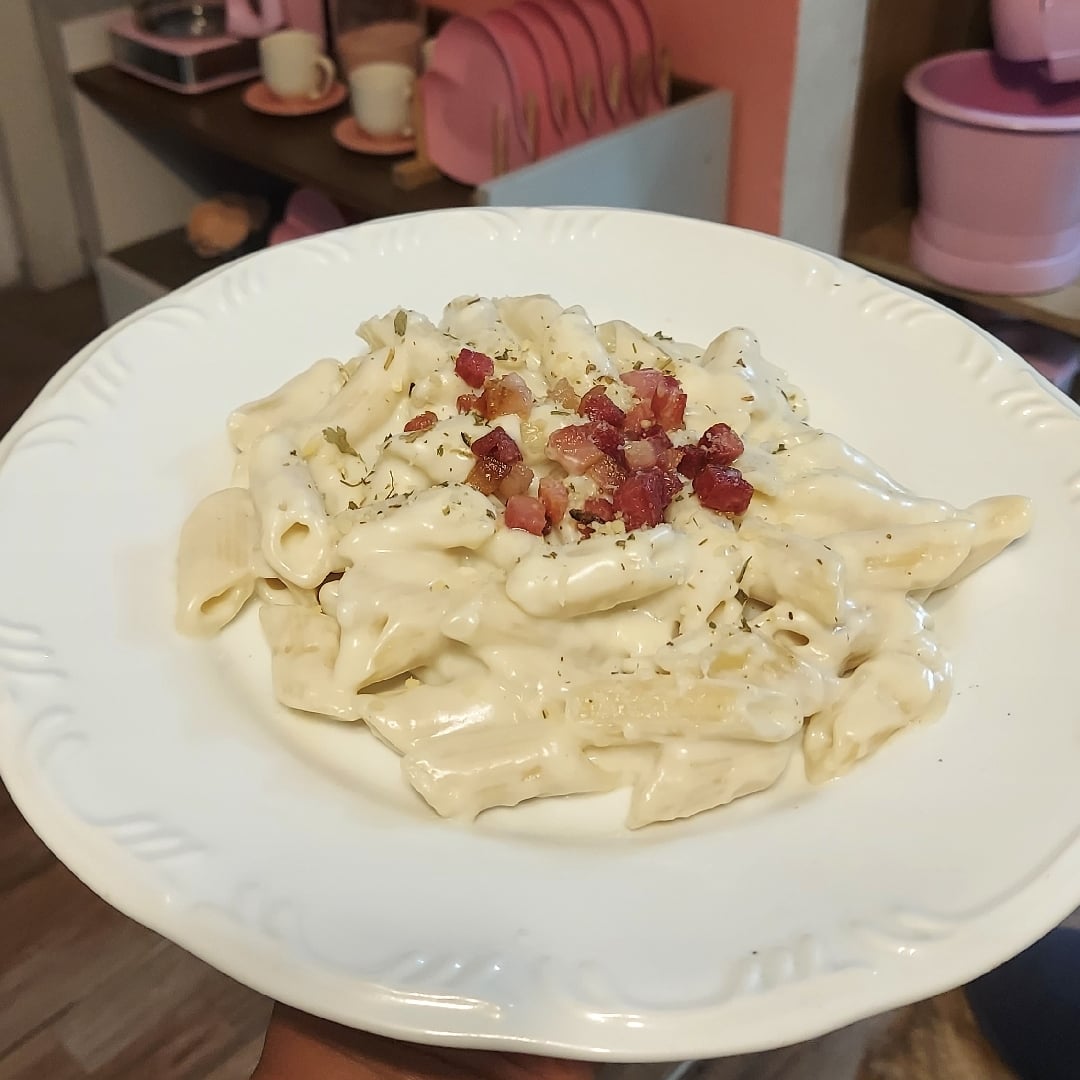Photo of the Penne in white sauce with bacon – recipe of Penne in white sauce with bacon on DeliRec