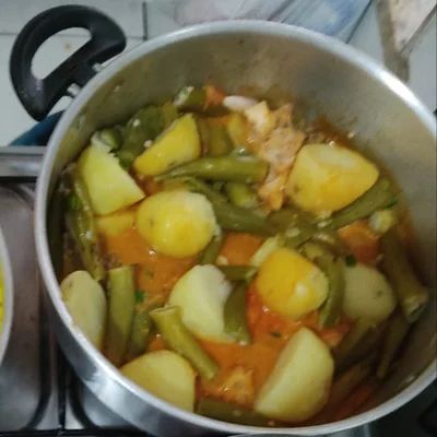 Recipe of Chicken cooked with vegetables on the DeliRec recipe website