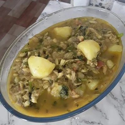 Recipe of cod with potatoes on the DeliRec recipe website