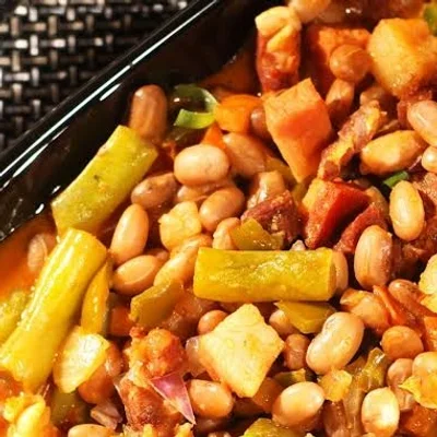 Recipe of Beans with jerky on the DeliRec recipe website