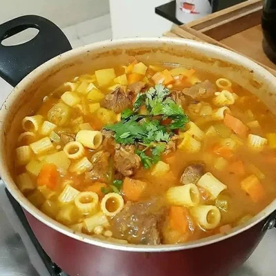 Recipe of Beef Soup With Vegetables on the DeliRec recipe website