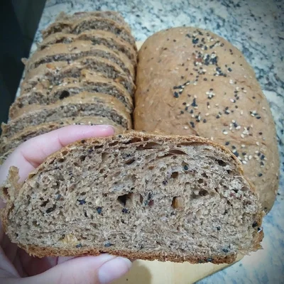 Recipe of semi-whole bread on the DeliRec recipe website