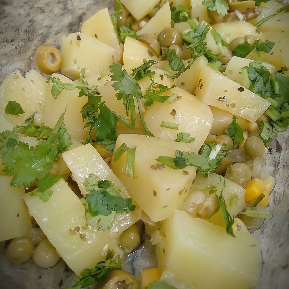 Foto da Salada de batata pronta em menos de 10 minutos  - receita de Salada de batata pronta em menos de 10 minutos  no DeliRec