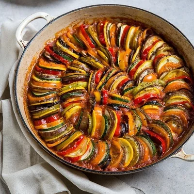 Receta de Ratatouille (verduras al horno) en el sitio web de recetas de DeliRec