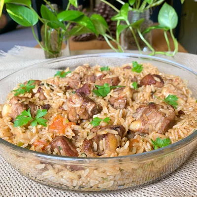 Recipe of Pork Chop With Rice on the DeliRec recipe website