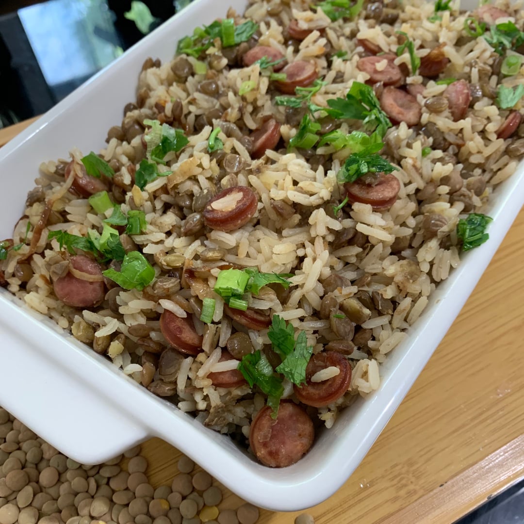 Photo of the Lentil rice with golden onion – recipe of Lentil rice with golden onion on DeliRec