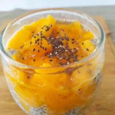 Recipe of summer chia pudding on the DeliRec recipe website