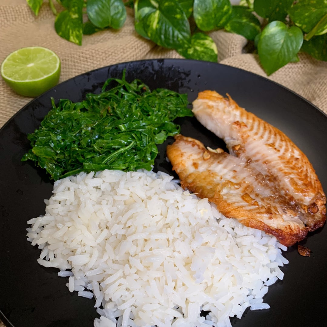 Photo of the Grilled fish fillet with kale in butter – recipe of Grilled fish fillet with kale in butter on DeliRec