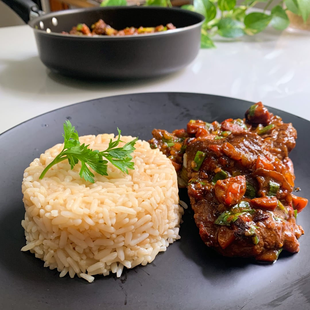 Photo of the PF pot meat with rice – recipe of PF pot meat with rice on DeliRec