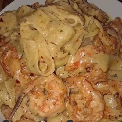 Recipe of Pasta With Shrimp on the DeliRec recipe website