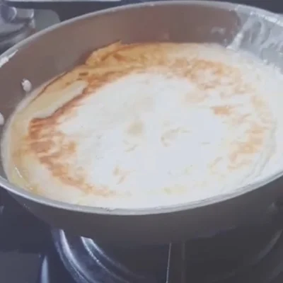 Recipe of homemade pancake on the DeliRec recipe website