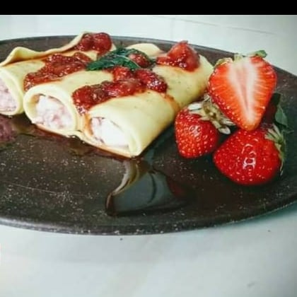 Photo of the Ricotta cannelloni with guava and strawberry jam. – recipe of Ricotta cannelloni with guava and strawberry jam. on DeliRec
