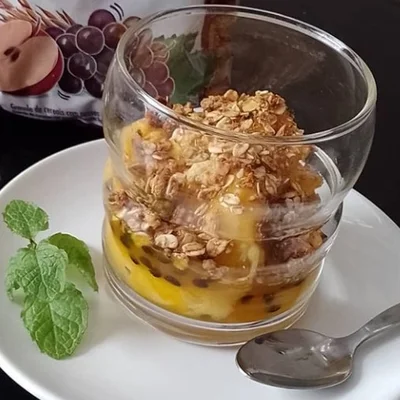 Recipe of Mango and passion fruit ice cream on the DeliRec recipe website