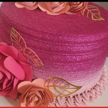 Photo of the pink flower cake – recipe of pink flower cake on DeliRec