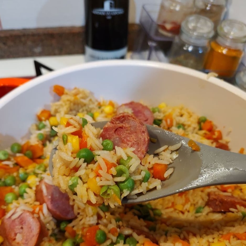 Photo of the Country rice with sausage – recipe of Country rice with sausage on DeliRec