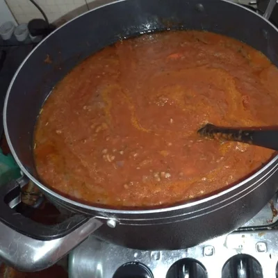 Receta de salsa de tomate rapida en el sitio web de recetas de DeliRec
