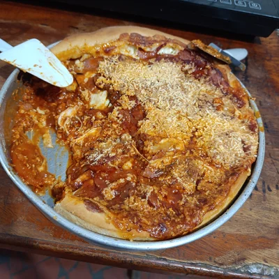 Recipe of Chicago-style pizza on the DeliRec recipe website