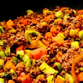 Foto della Carne macinata con verdure - ricetta di Carne macinata con verdure nel DeliRec