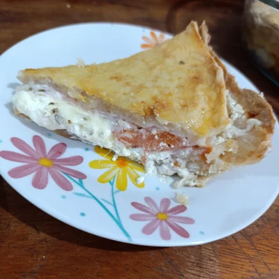 Portuguese mayonnaise dough pie.