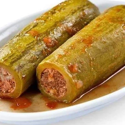 Recipe of Arabic style stuffed zucchini on the DeliRec recipe website