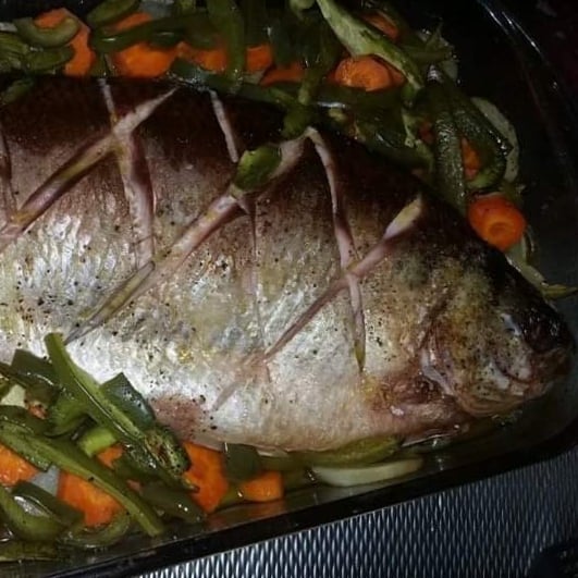 Photo of the Matrinchã on the bed of vegetables – recipe of Matrinchã on the bed of vegetables on DeliRec