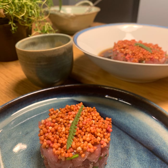 Photo of the Tuna tartare with ponzu sauce – recipe of Tuna tartare with ponzu sauce on DeliRec