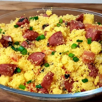 Recipe of Couscous farofa with pepperoni on the DeliRec recipe website