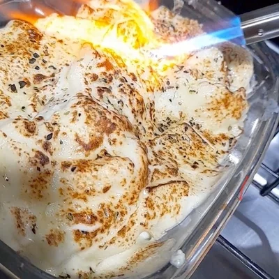 Receta de Coliflor en salsa blanca y mozzarella gratinada en el sitio web de recetas de DeliRec