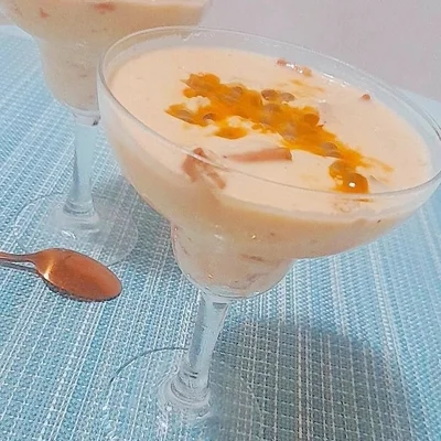 Recipe of passion fruit dessert on the DeliRec recipe website