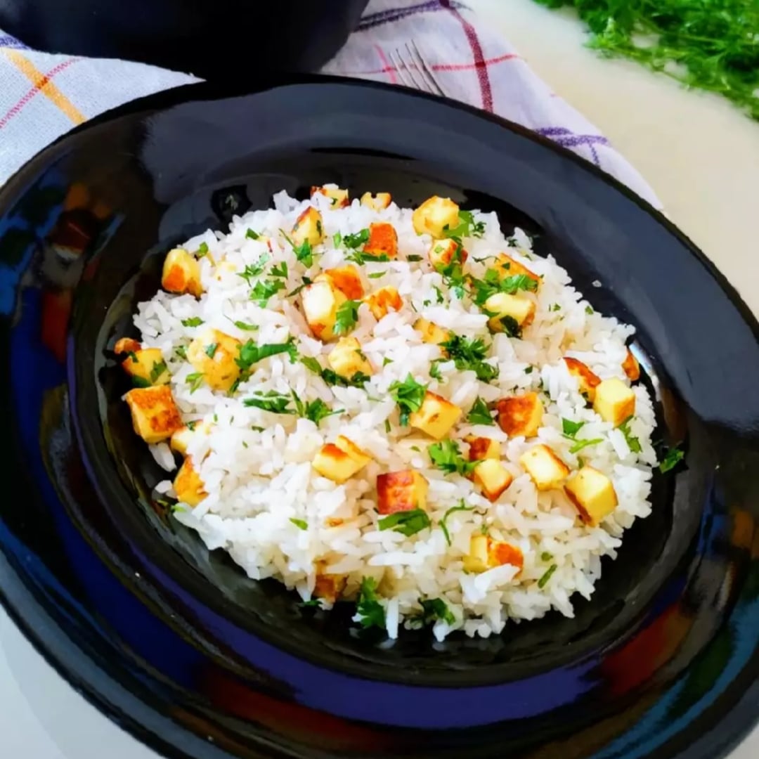Photo of the Coconut Rice with Coalho Cheese: simple, easy and DELICIOUS – recipe of Coconut Rice with Coalho Cheese: simple, easy and DELICIOUS on DeliRec