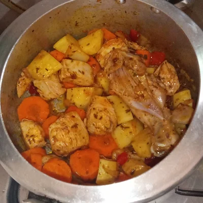 Recipe of Chicken with vegetables on the DeliRec recipe website