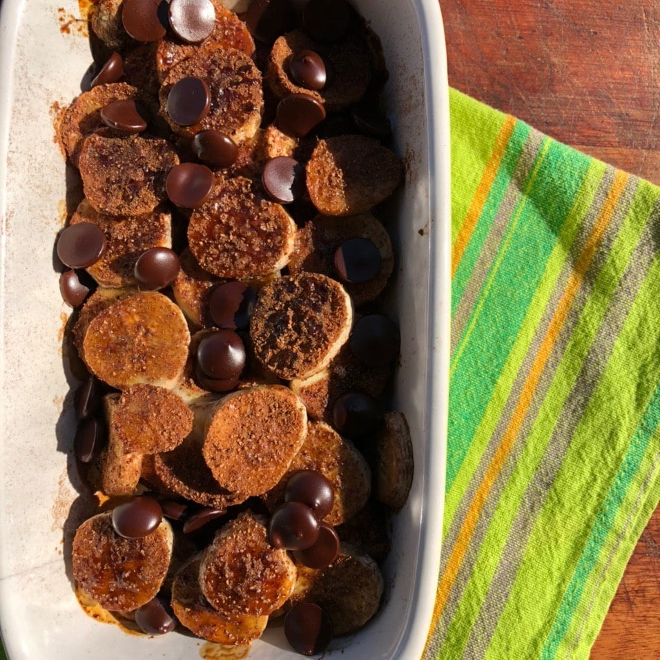 Photo of the BANANA IN THE OVEN WITH CINNAMON AND CHOCOLATE – recipe of BANANA IN THE OVEN WITH CINNAMON AND CHOCOLATE on DeliRec